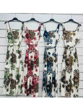 Sukienki damskie wloskie, Size uni ,paczka 6szt,mix kolor