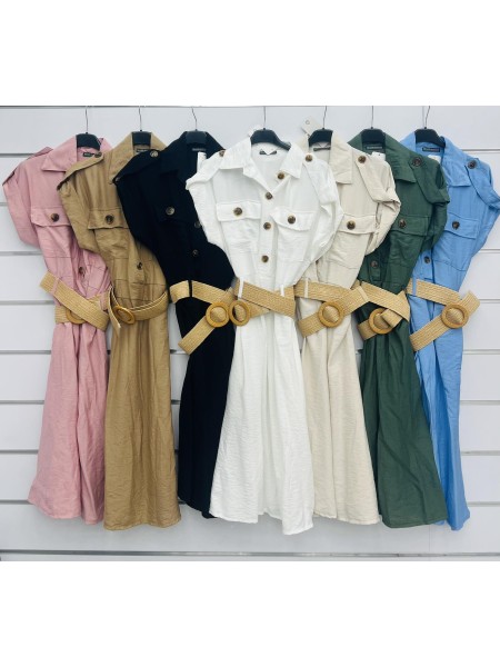 Sukienki damskie wloskie, Size uni ,paczka 6szt,mix kolor