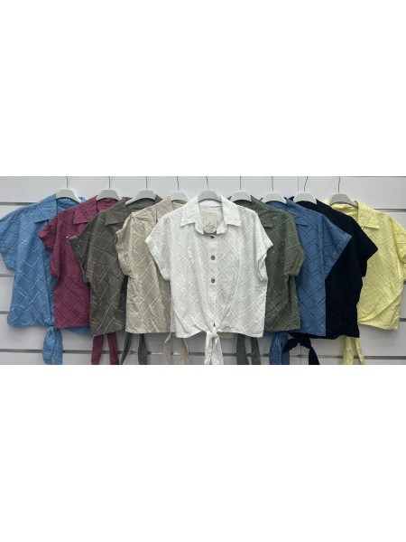 Bluzki damskie wloskie, Size uni ,paczka 6szt,mix kolor