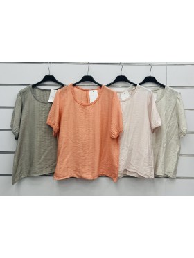 Bluzki damskie wloskie, Size uni ,paczka 6szt,mix kolor