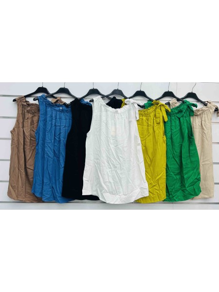 Bluzki damskie wloskie, Size uni ,paczka 6szt,mix kolor