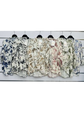 Bluzki damskie wloskie, Size uni ,paczka 6szt,mix kolor