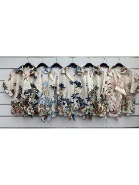 Bluzki damskie wloskie, Size uni ,paczka 6szt,mix kolor