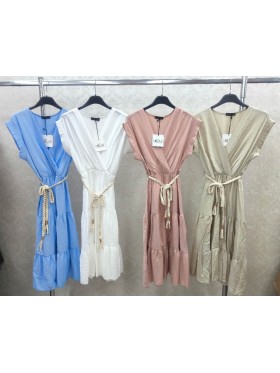 Sukienki damskie wloskie, Size uni ,paczka 6szt,mix kolor