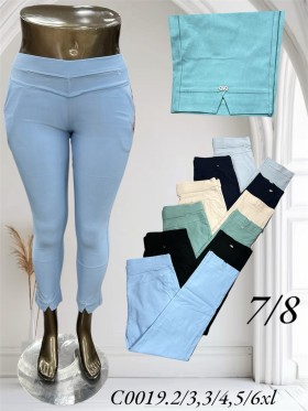 Spodnie damskie , size 2-6xl paczka 12szt,MIX kolor