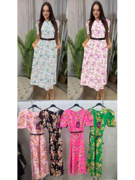 Sukienki damskie wloskie, Size uni ,paczka 6szt,mix kolor