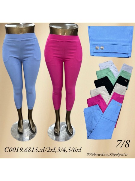 Spodnie damskie , size XL-6xl paczka 12szt,MIX kolor