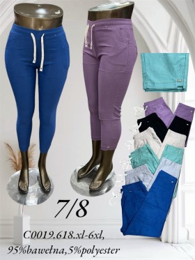 Spodnie damskie , size XL-6xl paczka 12szt,MIX kolor