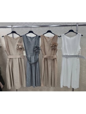 Sukienki damskie wloskie, Size uni ,paczka 6szt,mix kolor