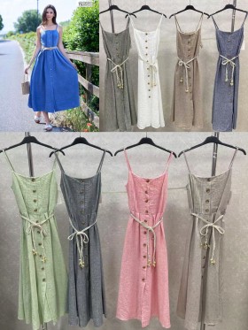 Sukienki damskie wloskie, Size uni ,paczka 6szt,mix kolor