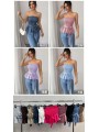 Bluzki damskie wloskie, Size uni ,paczka 6szt,mix kolor