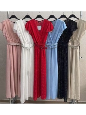 Sukienki damskie wloskie, Size uni ,paczka 6szt,mix kolor