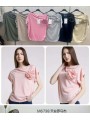 Bluzki damskie wloskie, Size uni ,paczka 6szt,mix kolor