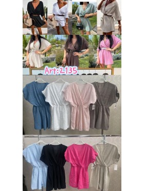 Kombinezony damskie wloskie, Size uni ,paczka 6szt,mix kolor