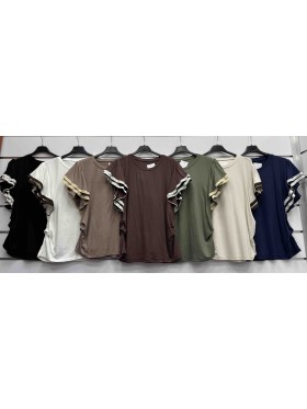 Bluzki damskie wloskie, Size uni ,paczka 6szt,mix kolor