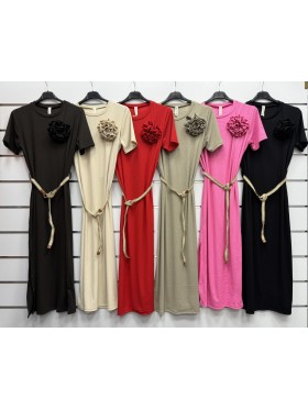 Sukienki damskie wloskie, Size uni ,paczka 6szt,mix kolor