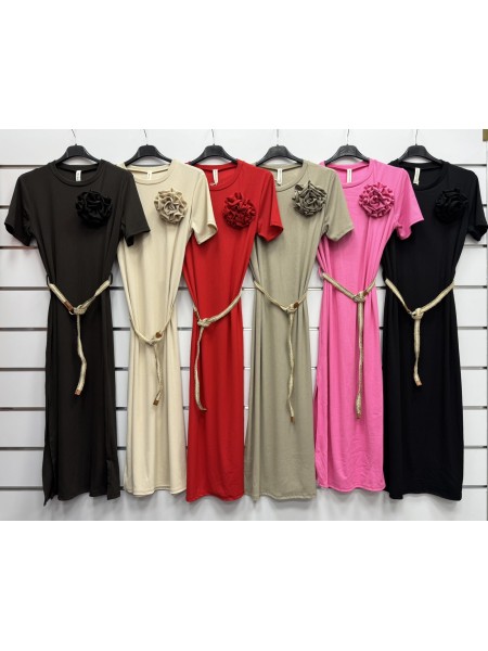 Sukienki damskie wloskie, Size uni ,paczka 6szt,mix kolor