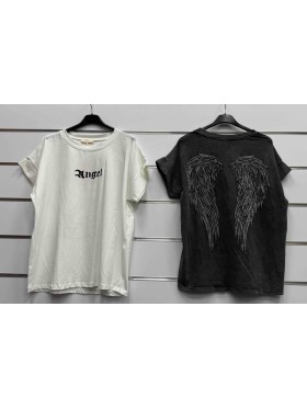 Bluzki damskie wloskie, Size uni ,paczka 6szt,mix kolor