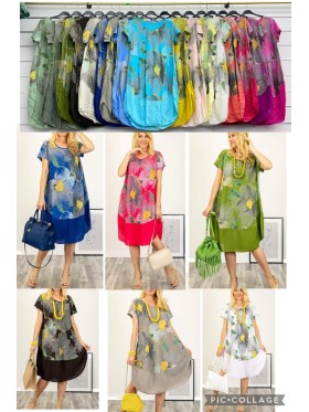 Sukienki damskie wloskie, Size uni ,paczka 6szt,mix kolor
