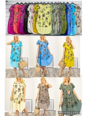 Sukienki damskie wloskie, Size uni ,paczka 6szt,mix kolor