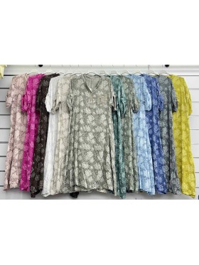 Sukienki damskie wloskie, Size uni ,paczka 6szt,mix kolor