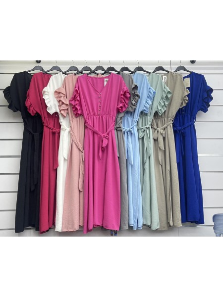 Sukienki damskie wloskie, Size uni ,paczka 6szt,mix kolor