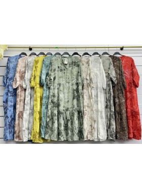 Sukienki damskie wloskie, Size uni ,paczka 6szt,mix kolor
