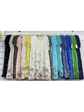 Sukienki damskie wloskie, Size uni ,paczka 6szt,mix kolor