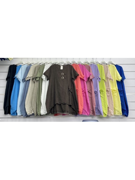 Bluzki damskie wloskie, Size uni ,paczka 6szt,mix kolor