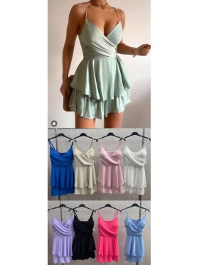 Sukienki damskie wloskie, Size uni ,paczka 6szt,mix kolor