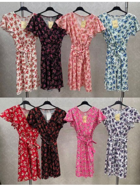 Sukienki damskie wloskie, Size uni ,paczka 6szt,mix kolor
