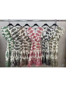 Sukienki damskie wloskie, Size uni ,paczka 6szt,mix kolor