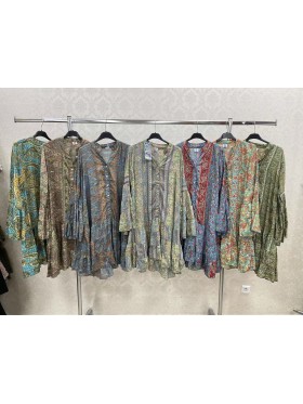 Sukienki damskie wloskie, Size uni ,paczka 6szt,mix kolor
