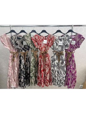 Sukienki damskie wloskie, Size uni ,paczka 6szt,mix kolor