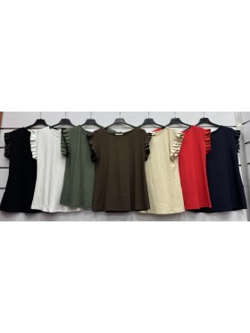 Bluzki damskie wloskie, Size uni ,paczka 6szt,mix kolor