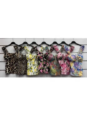Bluzki damskie wloskie, Size uni ,paczka 6szt,mix kolor