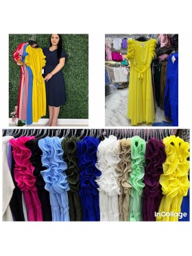 Sukienki damskie wloskie, Size uni ,paczka 6szt,mix kolor