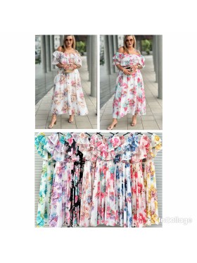 Sukienki damskie wloskie, Size uni ,paczka 6szt,mix kolor