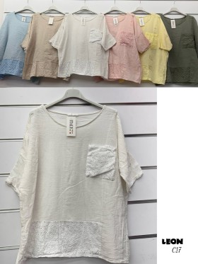 Bluzki damskie , size uni paczka 6szt,mix  kolor
