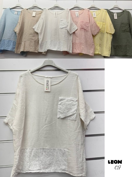 Bluzki damskie , size uni paczka 6szt,mix  kolor