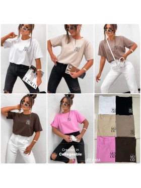 Bluzki damskie polskie, Size uni,paczka 6szt,mix kolor