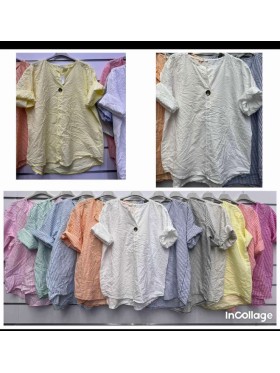 Bluzki damskie wloskie, Size uni ,paczka 6szt,mix kolor