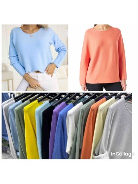Bluzki damskie wloskie, Size uni ,paczka 6szt,mix kolor