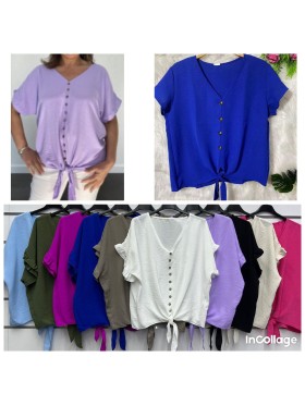 Bluzki damskie wloskie, Size uni ,paczka 6szt,mix kolor