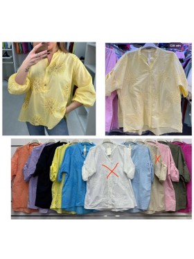 Bluzki damskie wloskie, Size uni ,paczka 6szt,mix kolor