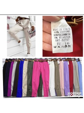 Spodnie damskie wloskie, Size uni ,paczka 6szt,mix kolor