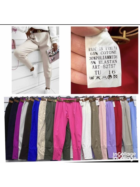 Spodnie damskie wloskie, Size uni ,paczka 6szt,mix kolor