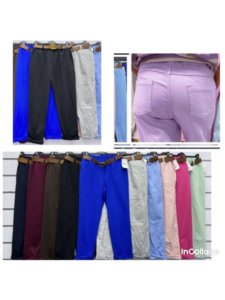 Spodnie damskie wloskie, Size uni ,paczka 6szt,mix kolor
