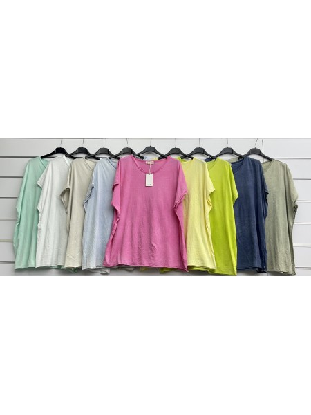 Bluzki damskie wloskie, Size uni ,paczka 6szt,mix kolor