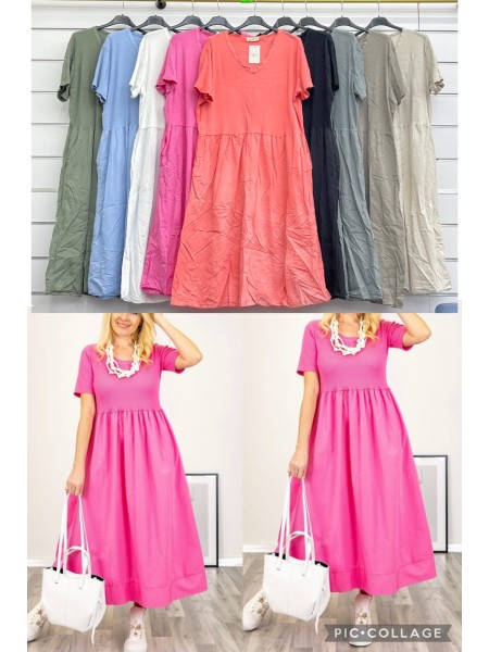 Sukienki damskie wloskie, Size uni ,paczka 6szt,mix kolor
